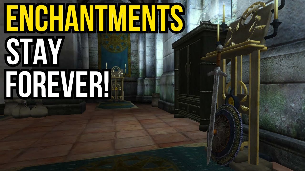 Oblivion's Permanent Enchantments Glitch - Keep Your Enchantments FOREVER
