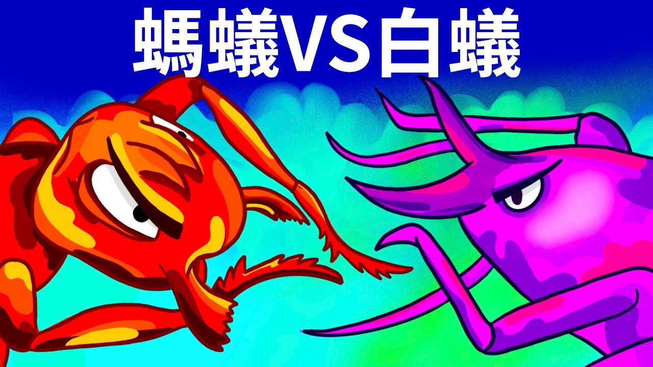 當螞蟻遇上白蟻，便是史詩般的對決了