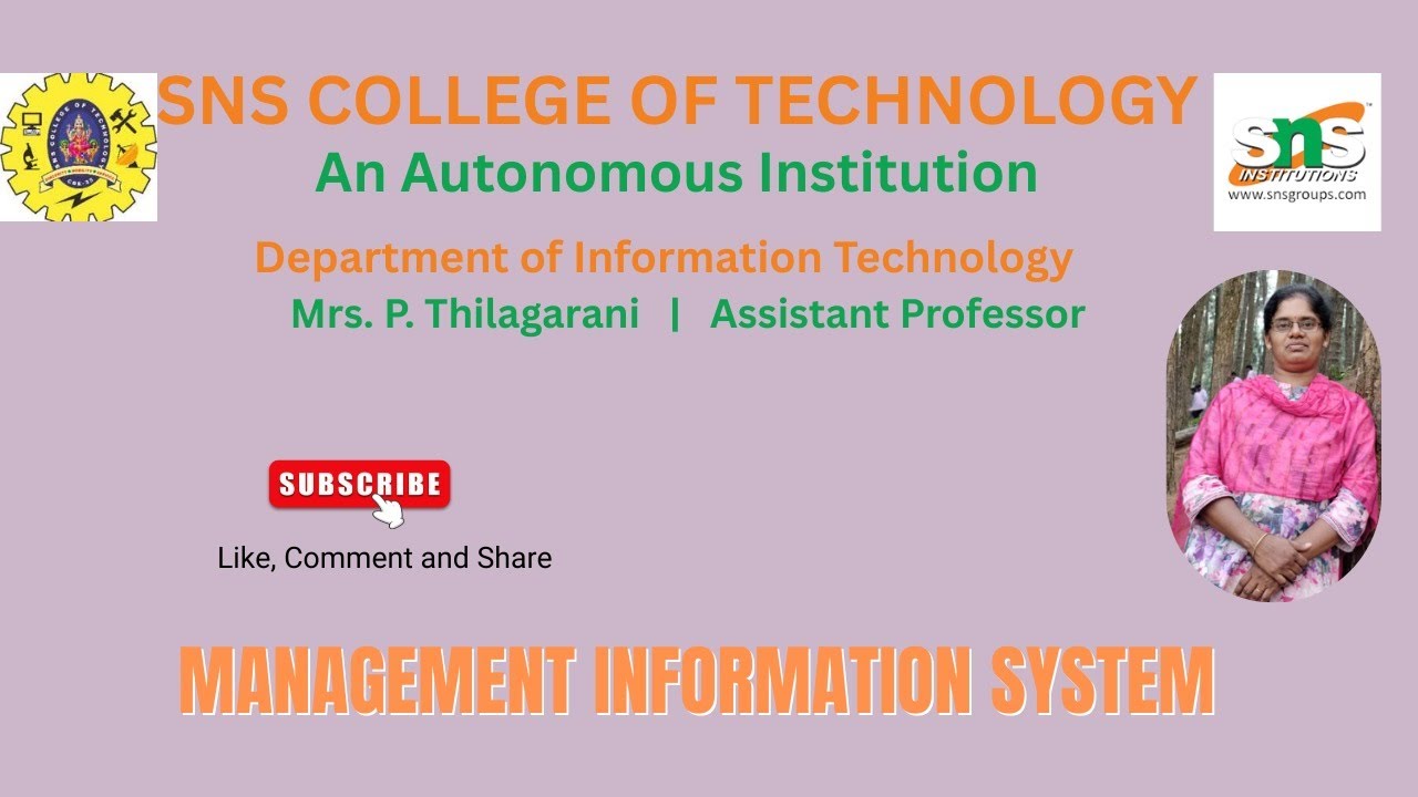 The Role of MIS  | MIS  | SNS Institutions
