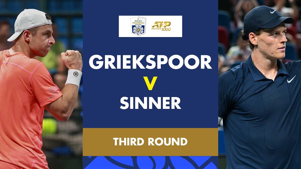 Tallon Griekspoor vs Jannik Sinner Highlights | Rolex Shanghai Masters 2025