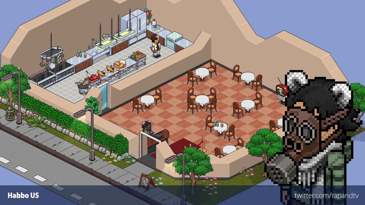 Habbo speedbuild | Small and simple Café