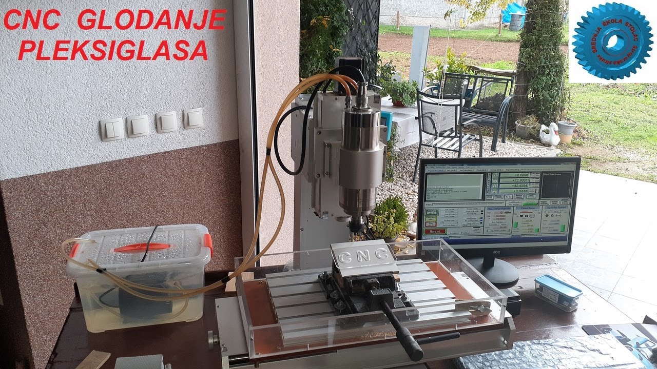 CNC  GLODANJE  PLEKSIGLASA  -  CNC  GLODALICA  HY - 3040 TB5
