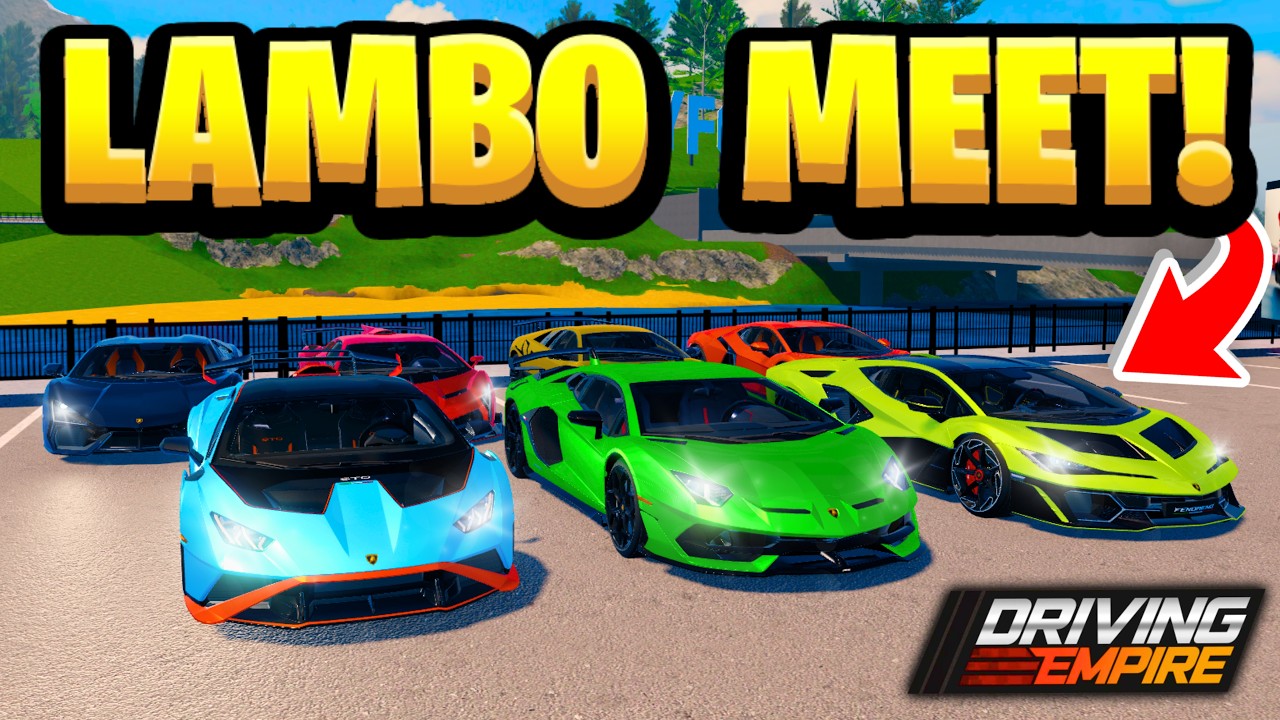 Устраиваю самую масштабную встречу владельцев Lamborghini в Driving Empire!
