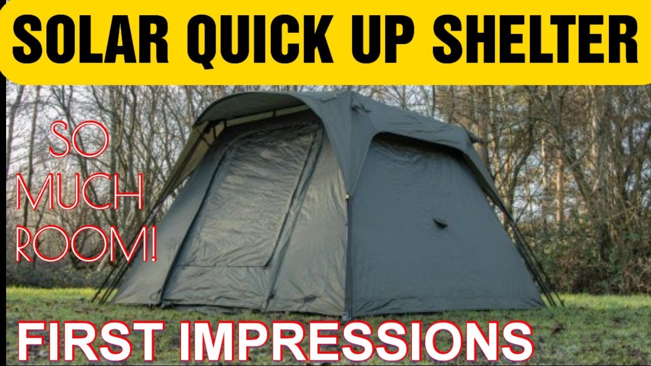 Solar Quick Up Shelter MK1 - First Impressions and first set up @sifishes#sifishes
