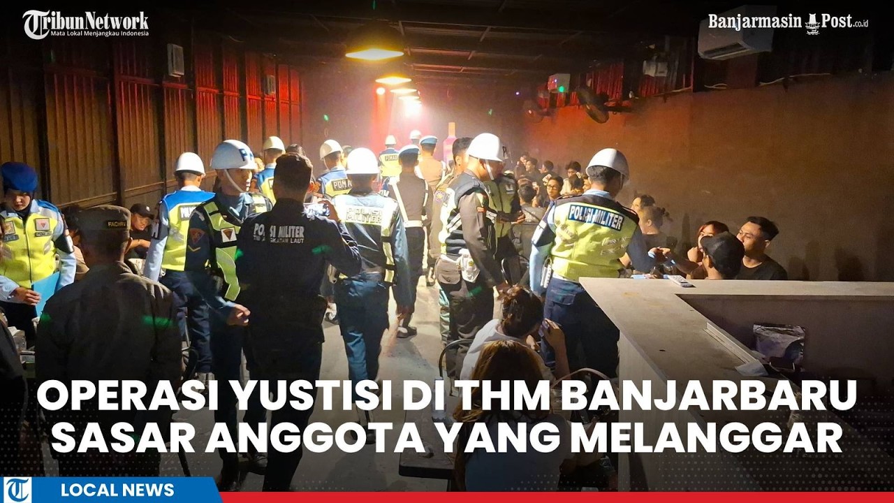 Satpom TNI AU Lanud Sjamsudin Noor Gelar Razia di THM di Banjarbaru, Sasar Anggota yang Melanggar