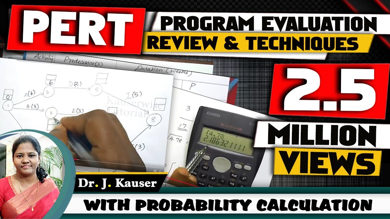 PERT - Program Evaluation Review and Technique in Project Management || Operations research