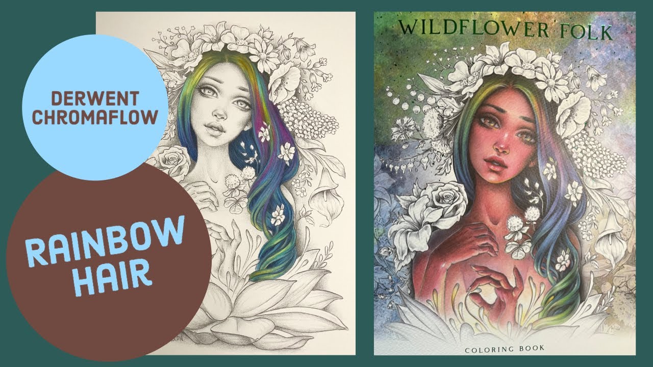Recreating rainbow hair from Christine Karrons wildflower folk