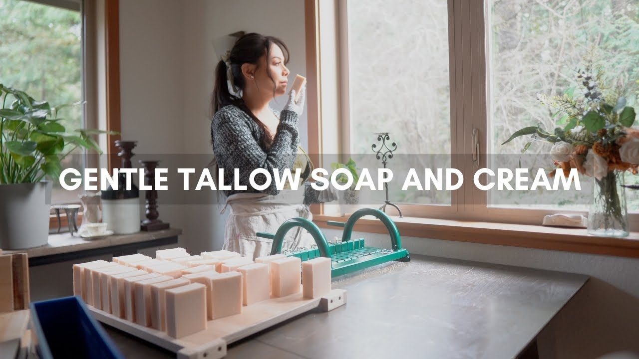Making Natural Face Skincare at Home using Tallow and Lard | life as a soap maker