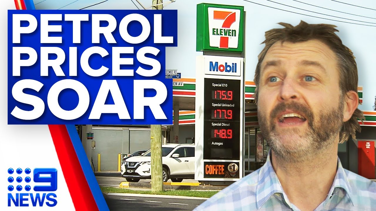 Petrol prices spike to nearly $1.80 across Melbourne | 9 News Australia