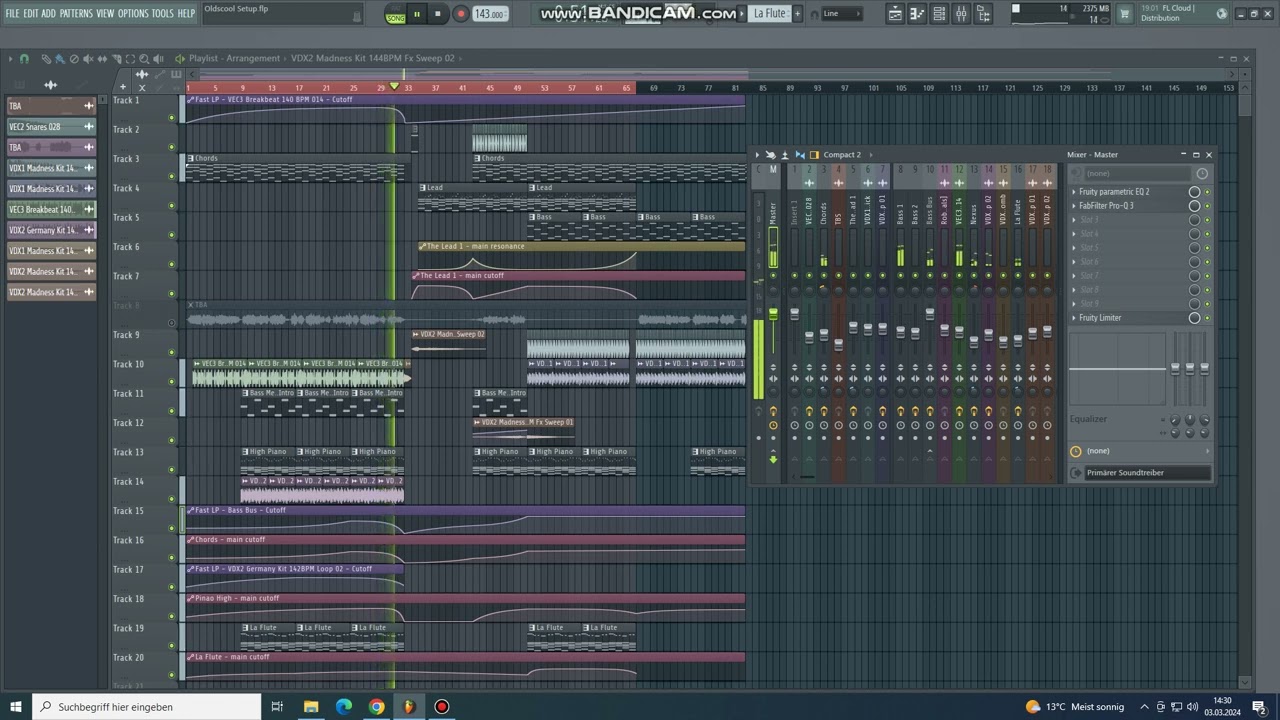 Handsup Oldscool Setup FL Studio21 FLP Hitmenstyle