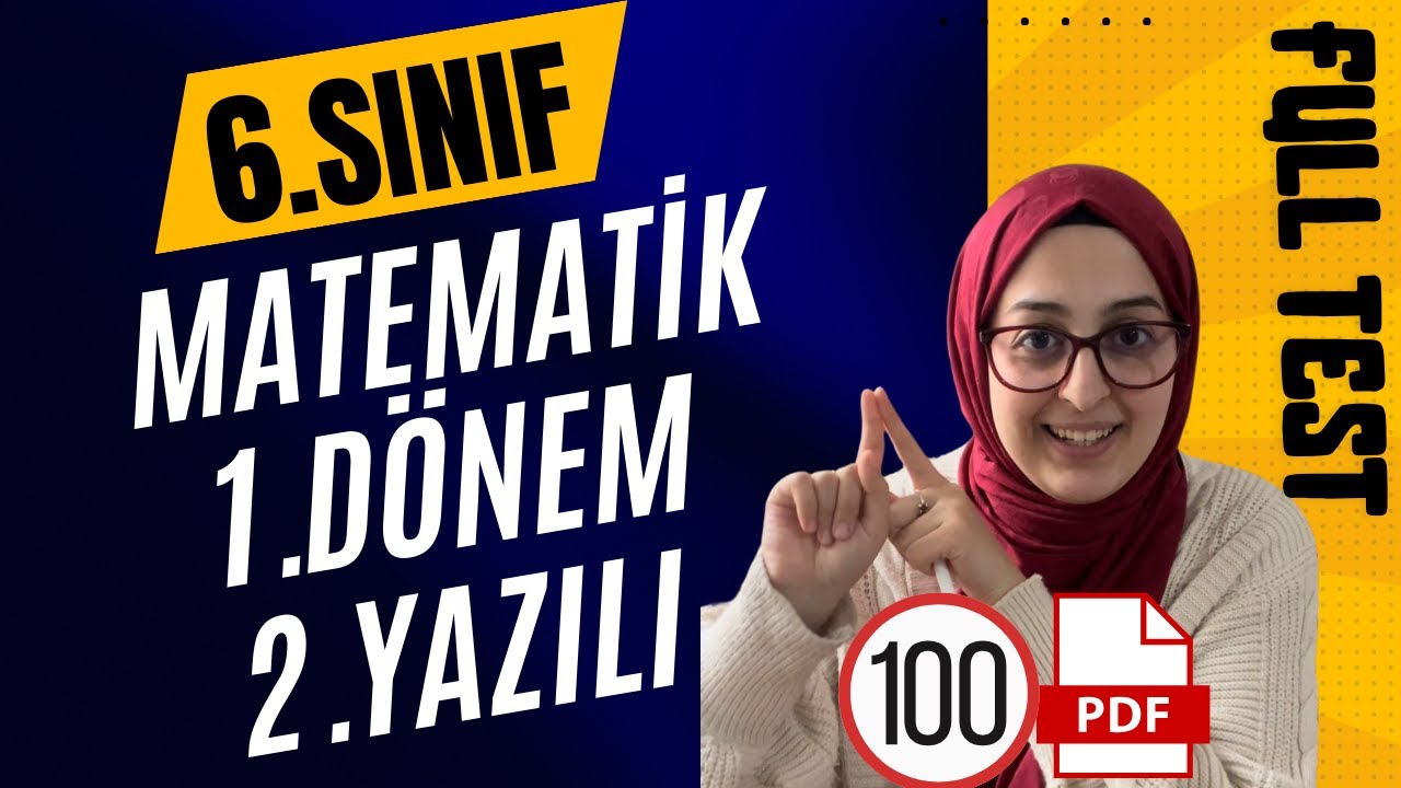 6.Sınıf Matematik | 1.Dönem 2.Yazılı Soruları | SIFIRDAN 100 AL