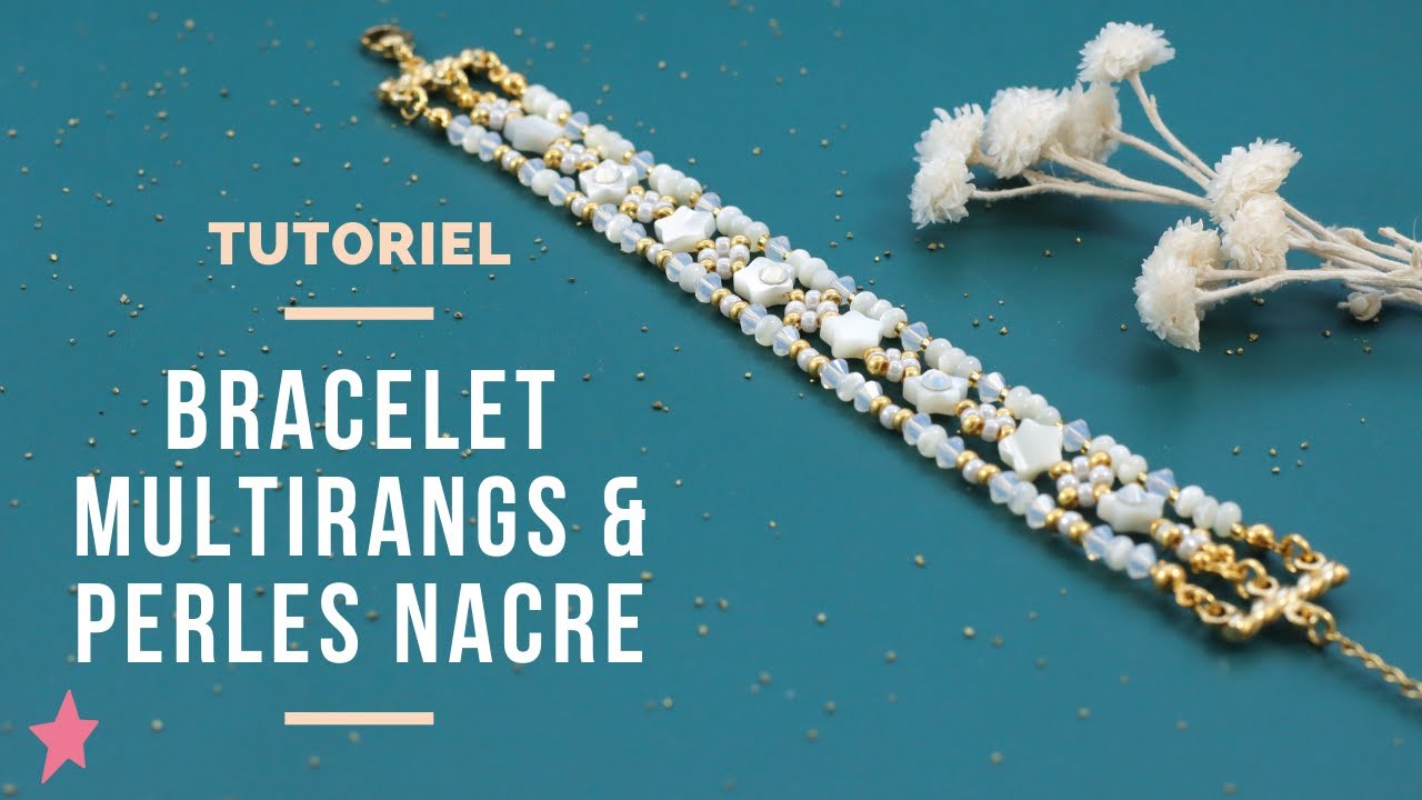 TUTORIEL | Bracelet Multirang de Noël en perles de nacre