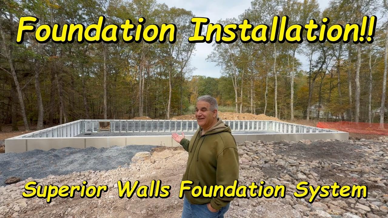 Установка фундамента для нового дома! Компания Superior Walls