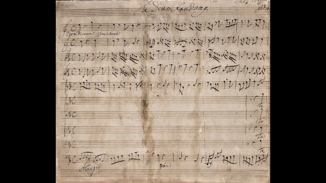 Johann David Heinichen - Te Deum, S.117 {Autograph score}