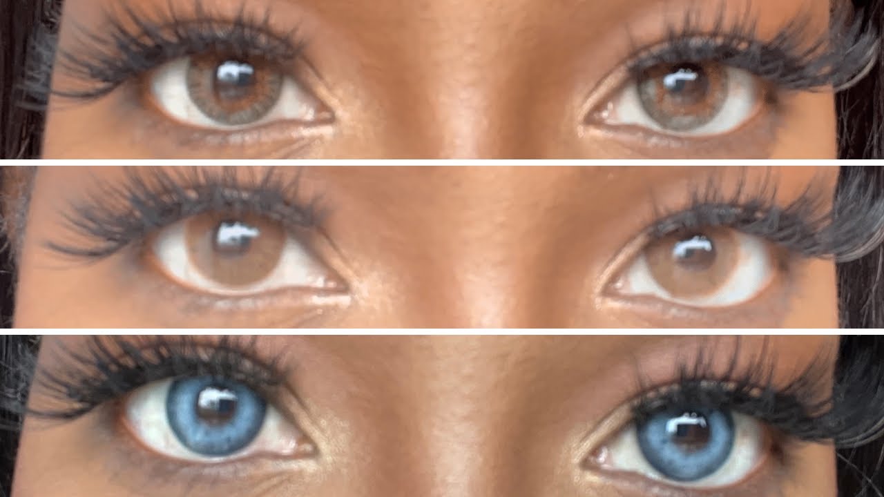 Colored Contact Lens Try on haul ft. Unibling (Natural for dark-brown eyes)