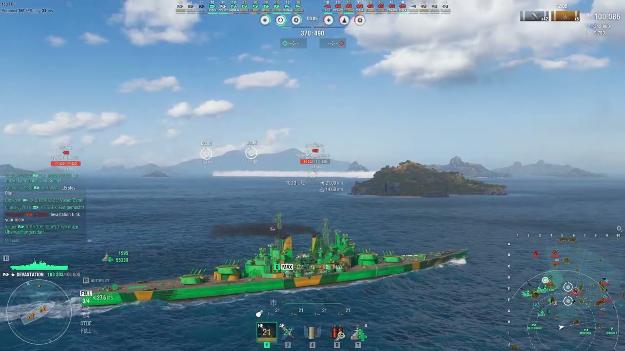 Meine vierte 300k+ Runde mit der DEVASTATION - World of Warships