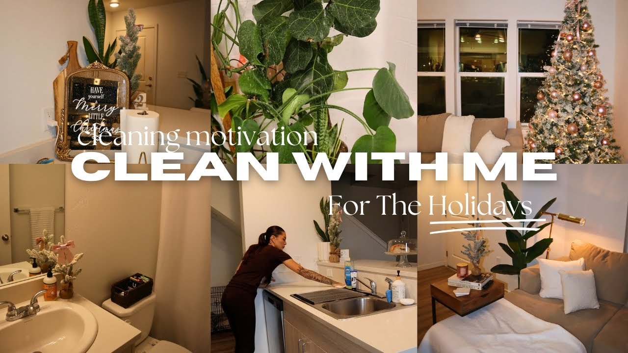Clean with me for Christmas | HOLIDAY CLEANING MOTIVATION