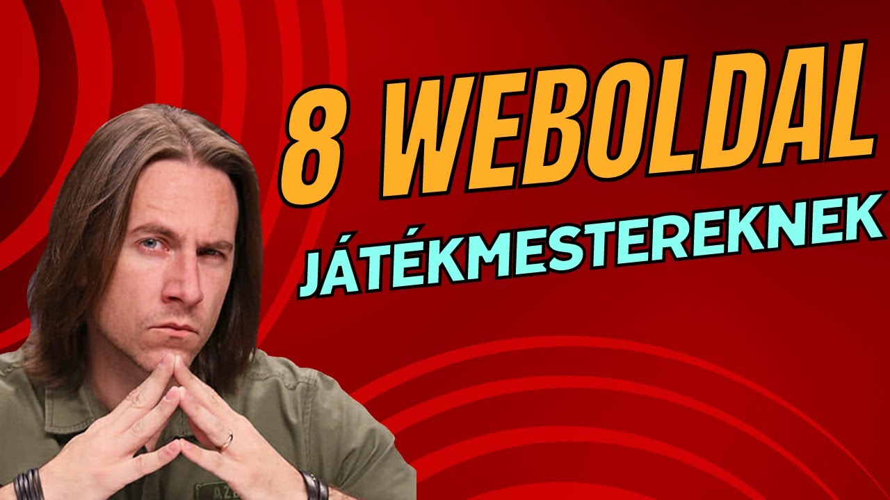 8 Weboldal J&aacute;t&eacute;kmestereknek