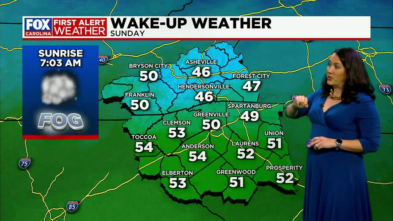 WHNS Chrissy's Saturday night forecast