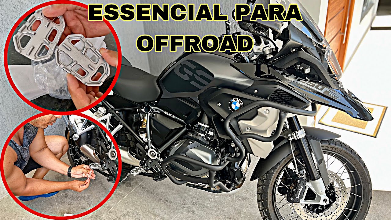 ESSE ACESSÓRIO FEZ FALTA/EXTENSOR DE PEDALEIRA BMW R 1250GS/PILOTAGEM MAIS ESTÁVEL NO OFFROAD
