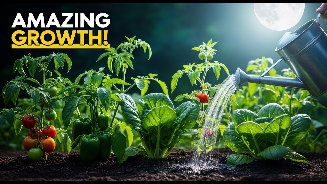 I Watered My Plants at Night and Saw AMAZING Growth