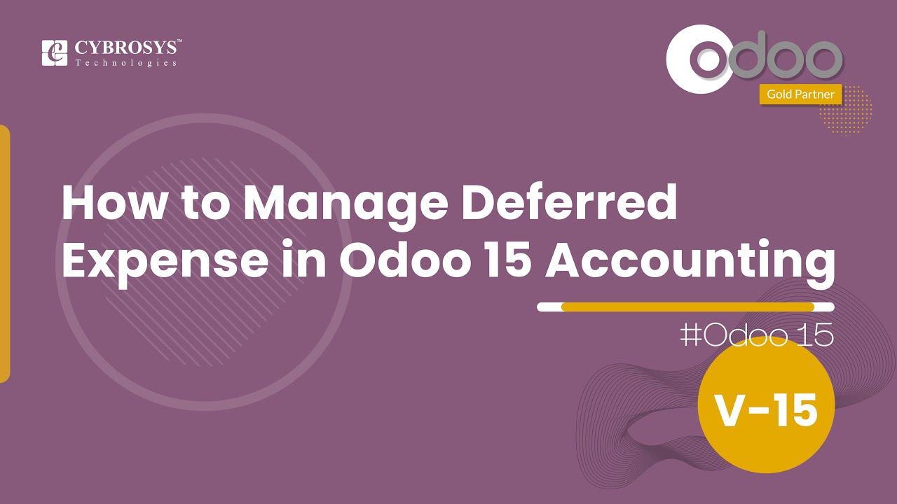 How to Manage Deferred Expense in Odoo 15 Accounting | Odoo 15 Enterprise Edition