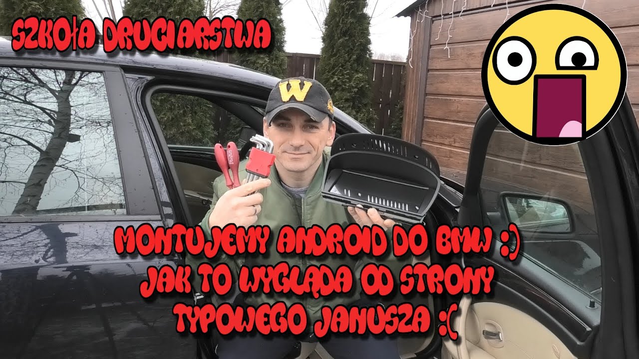 Szkoła Druciarstwa Montujemy Androida do Bmw :) Jak to Wygląda od Strony Janusza część 1 Wazzup :)