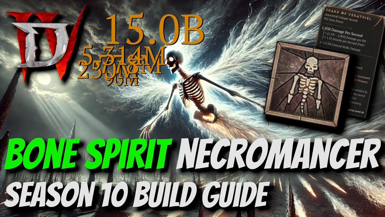 BONE SPIRIT NECROMANCER DIABLO 4 SEASON 10 BUILD GUIDE S TIER BUILD BILLIONS OF DAMAGE CHAOS ARMOR