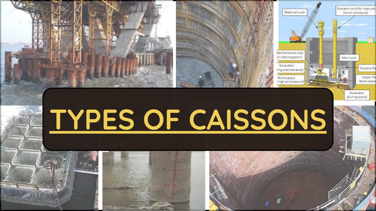 Caissons box ! Box caissons!  Open caissons ! Pneumatic caissons ! Foundation