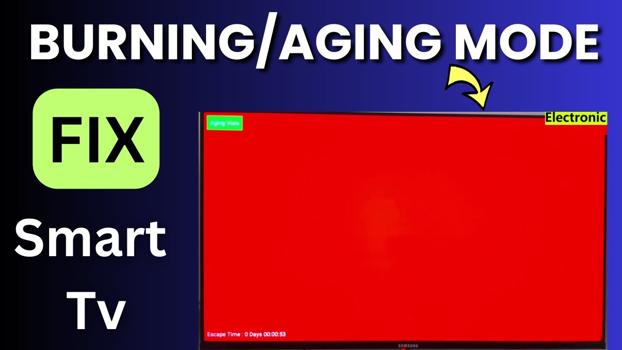 Smart Tv Burning/Aging Mode Fix || Wisdom Share Cloud Tv