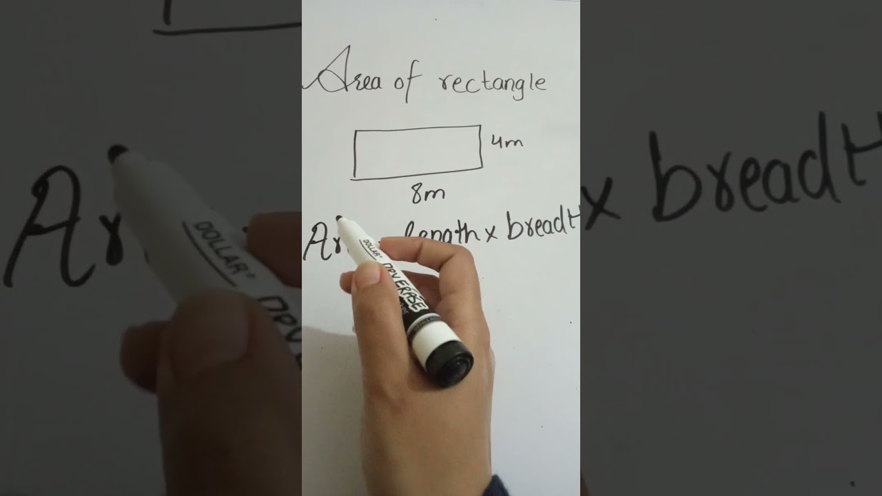 Area of Rectangle| Basic Math| Just in 10 sec #math #mathematics