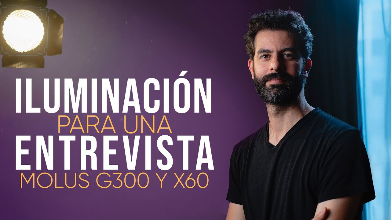 CÓMO ILUMINAR ENTREVISTAS DE FORMA PROFESIONAL 💡 4 trucos para lograrlo | ZHIYUN MOLUS X60 y G300