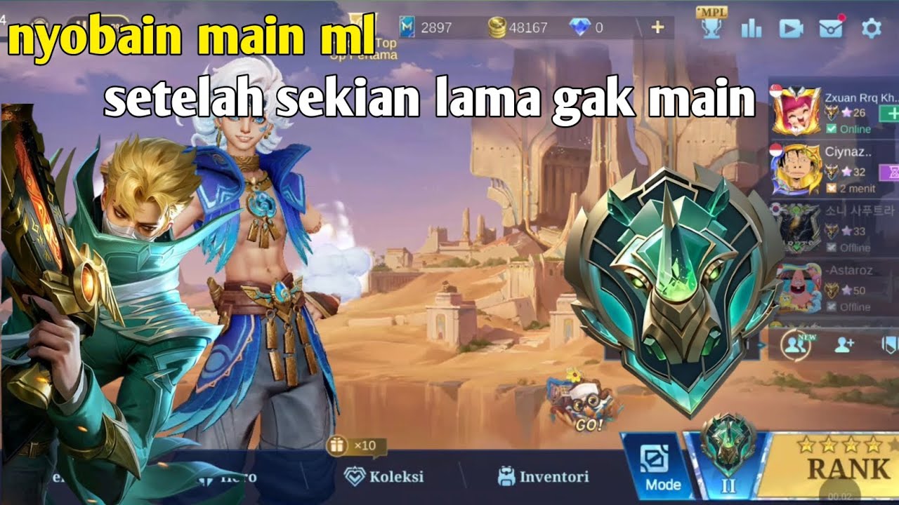 Nyobain main mobile legends setelah sekian lama gak main