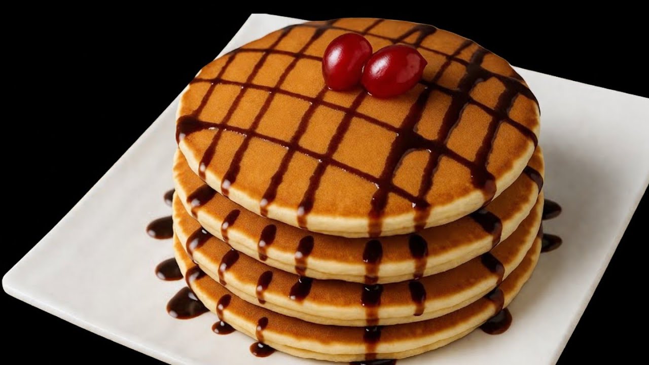 Delicious 10 Mins pancake recipe steps by step||easy pancake recipe 