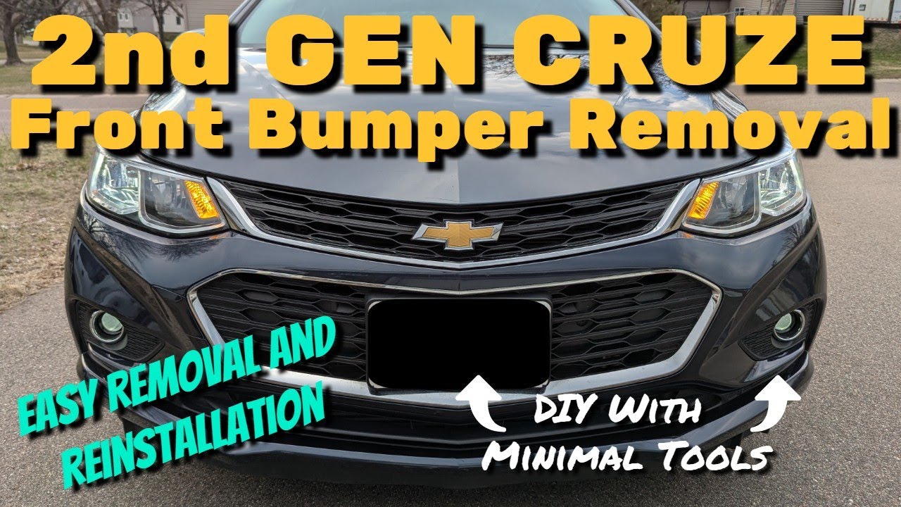 2nd Gen Chevy Cruze Front Bumper Cover/Fascia Removal and Reinstallation 2016-2018 (2019 Similar)