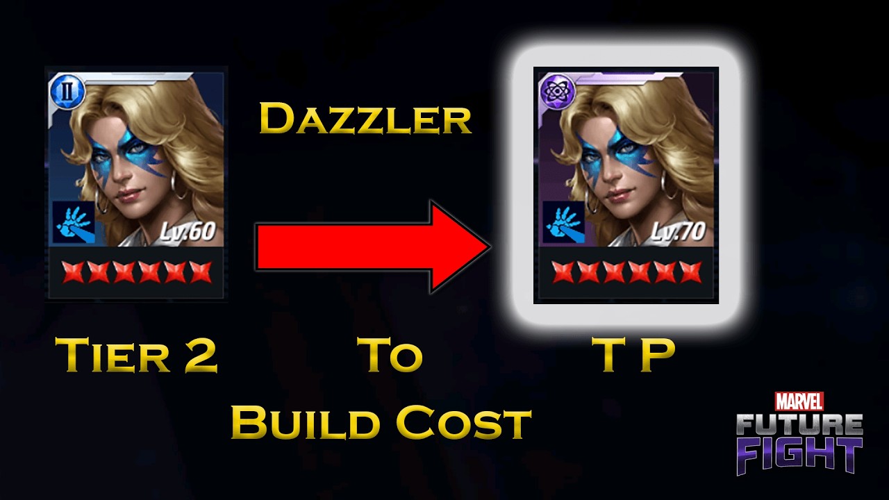Dazzler Tier 2 To Transcended Potential Cost Information For Beginners - F 2 P - Marvel Future Fight