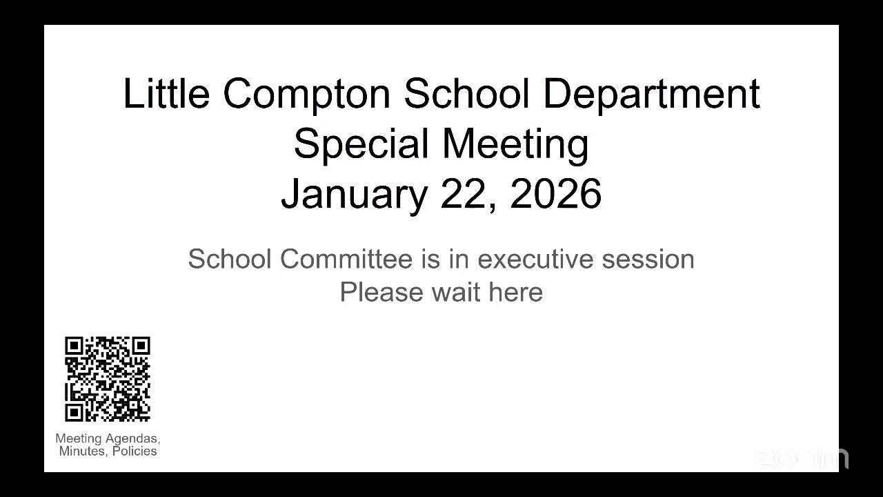 Little Compton Special Meeting Jan 22, 2026