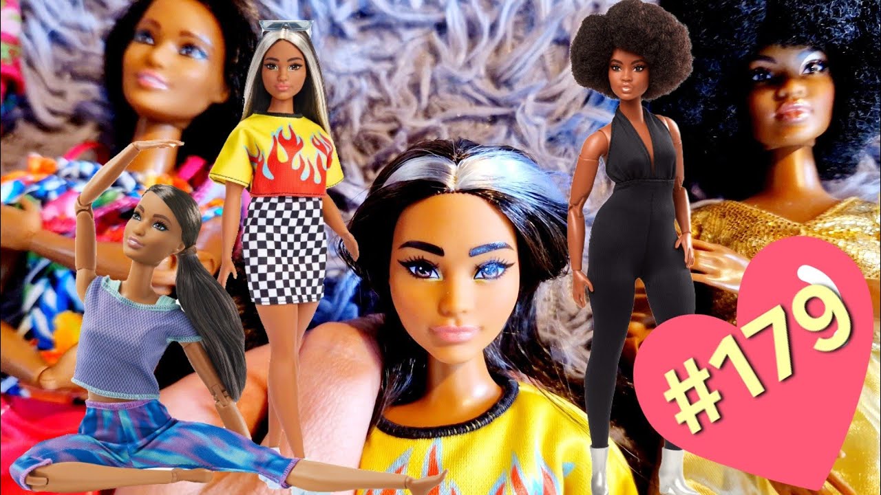 2021 Barbie Fashionistas Doll #179 Unboxing and review, skin tone matches