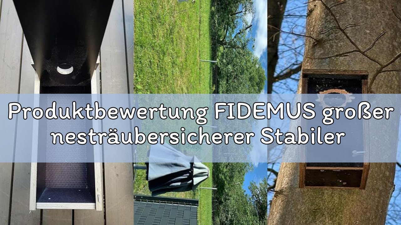 Produktbewertung FIDEMUS großer nesträubersicherer Stabiler Nistkasten Vogelhaus Nisthaus - Brutraum