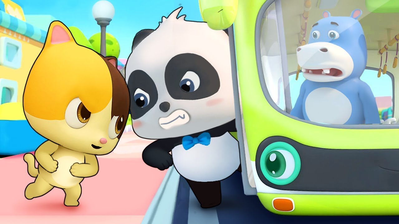 Bayi Bayi Naik Bus Umum | Tata Cara Naik Bus Yang Benar | Lagu Anak-anak | BabyBus Bahasa Indonesia