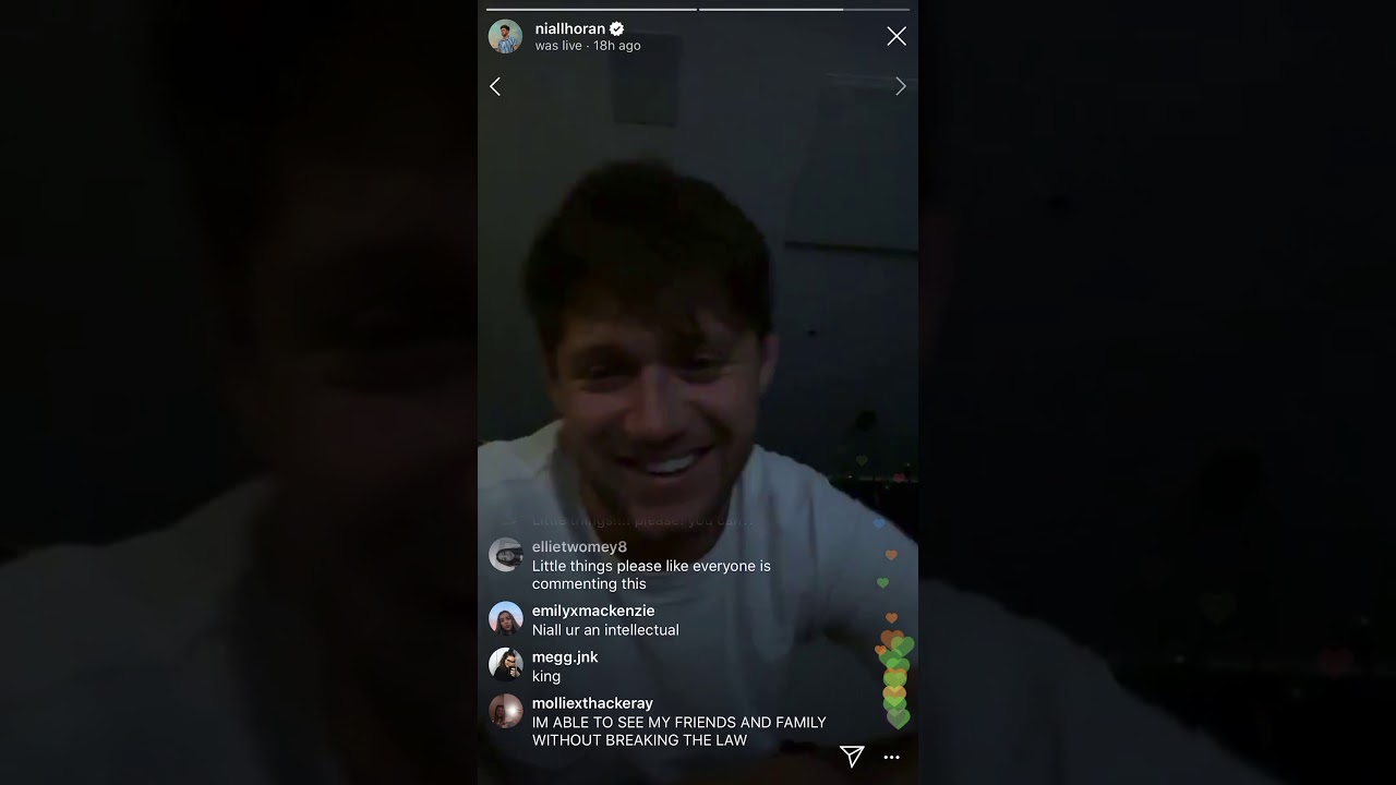 Niall Horan making quarantine song with fans