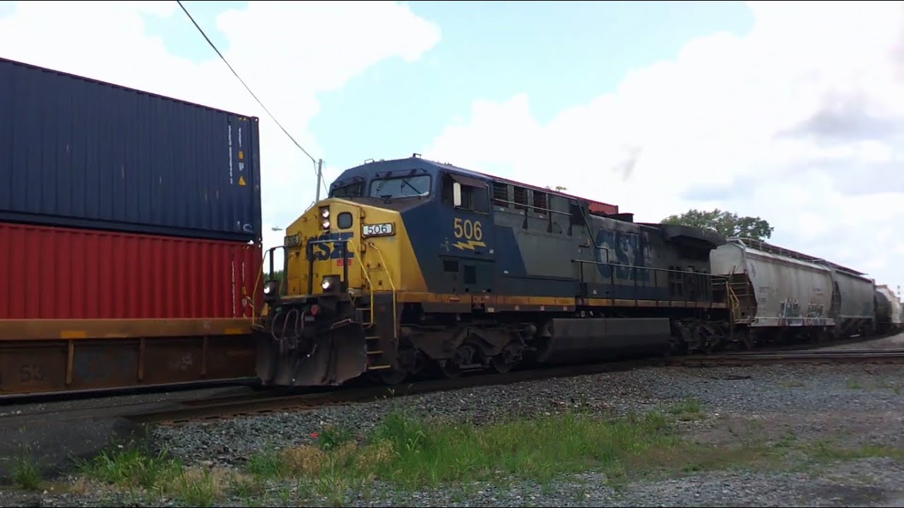 7/22/23; two southbounds head through Fostoria, OH