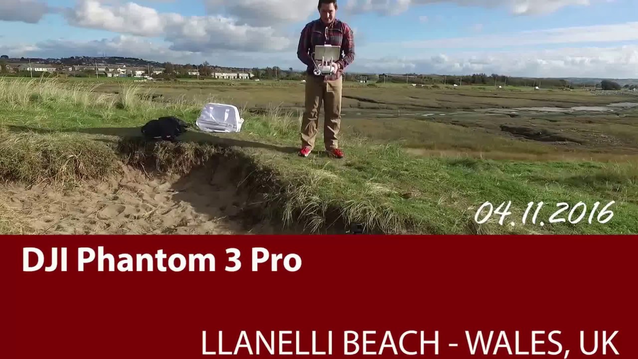 Drone Flying over Llanelli Beach