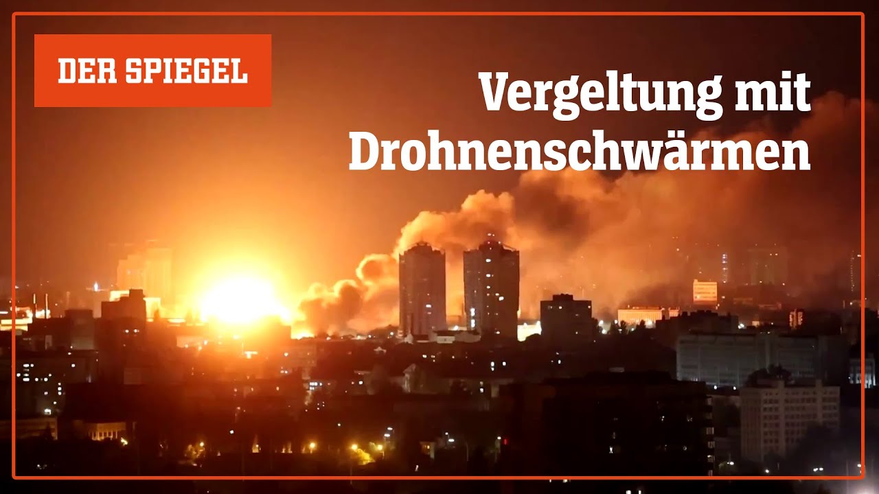 Kyjiw unter russischem Beschuss: Vergeltung mit Drohnenschwärmen | DER SPIEGEL