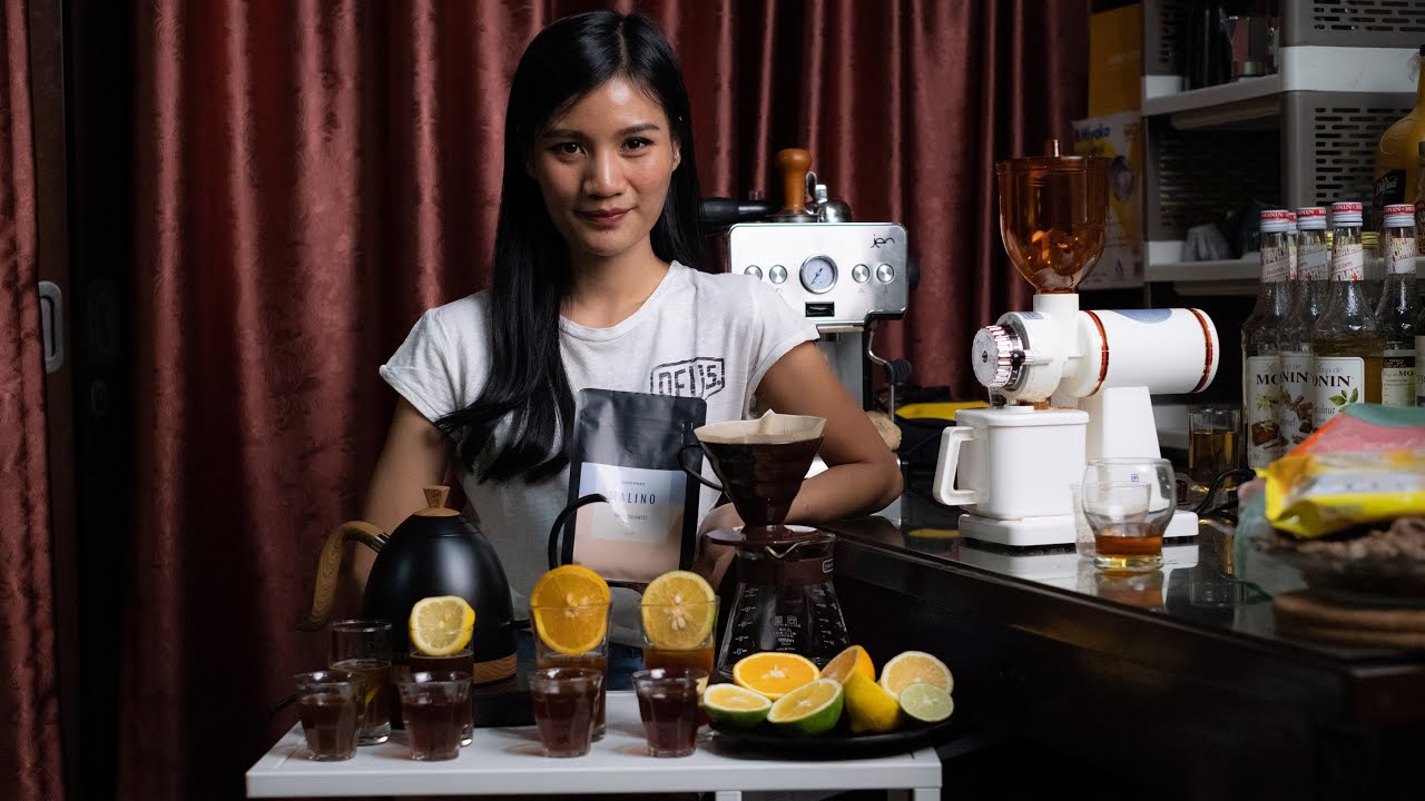Membuat Japanese Iced Coffee (Baby Pacitan, Sunkist, Lemon, Jeruk Nipis)