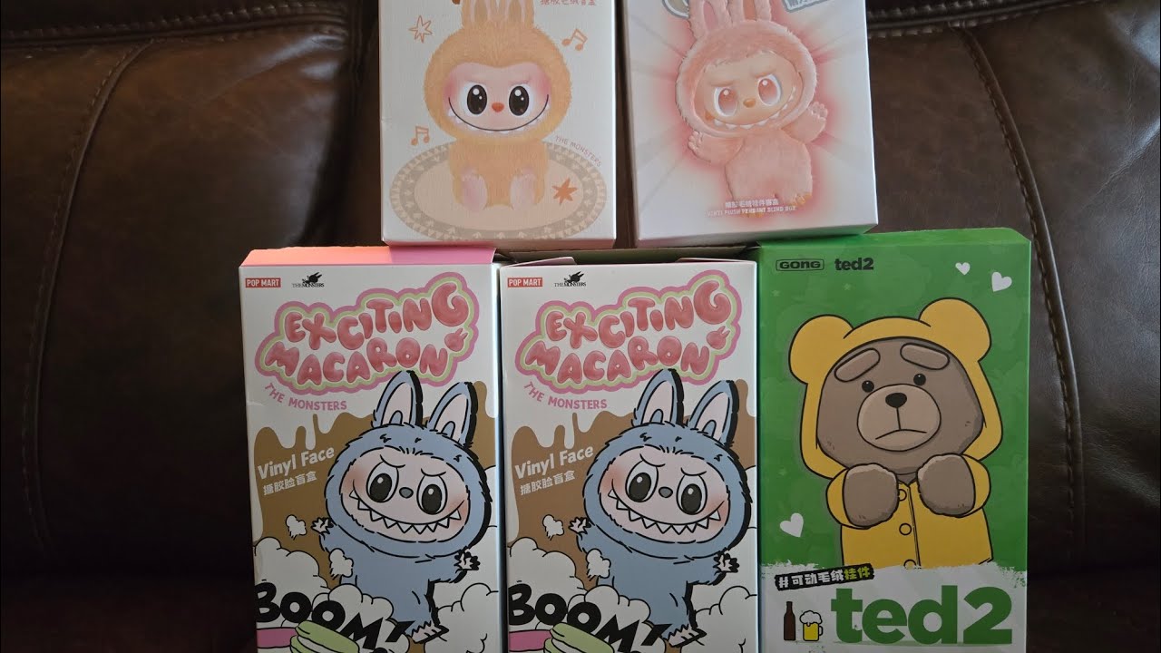 Opening Popular LABUBU'S Blind Boxes & TED 2 from Pop Mart