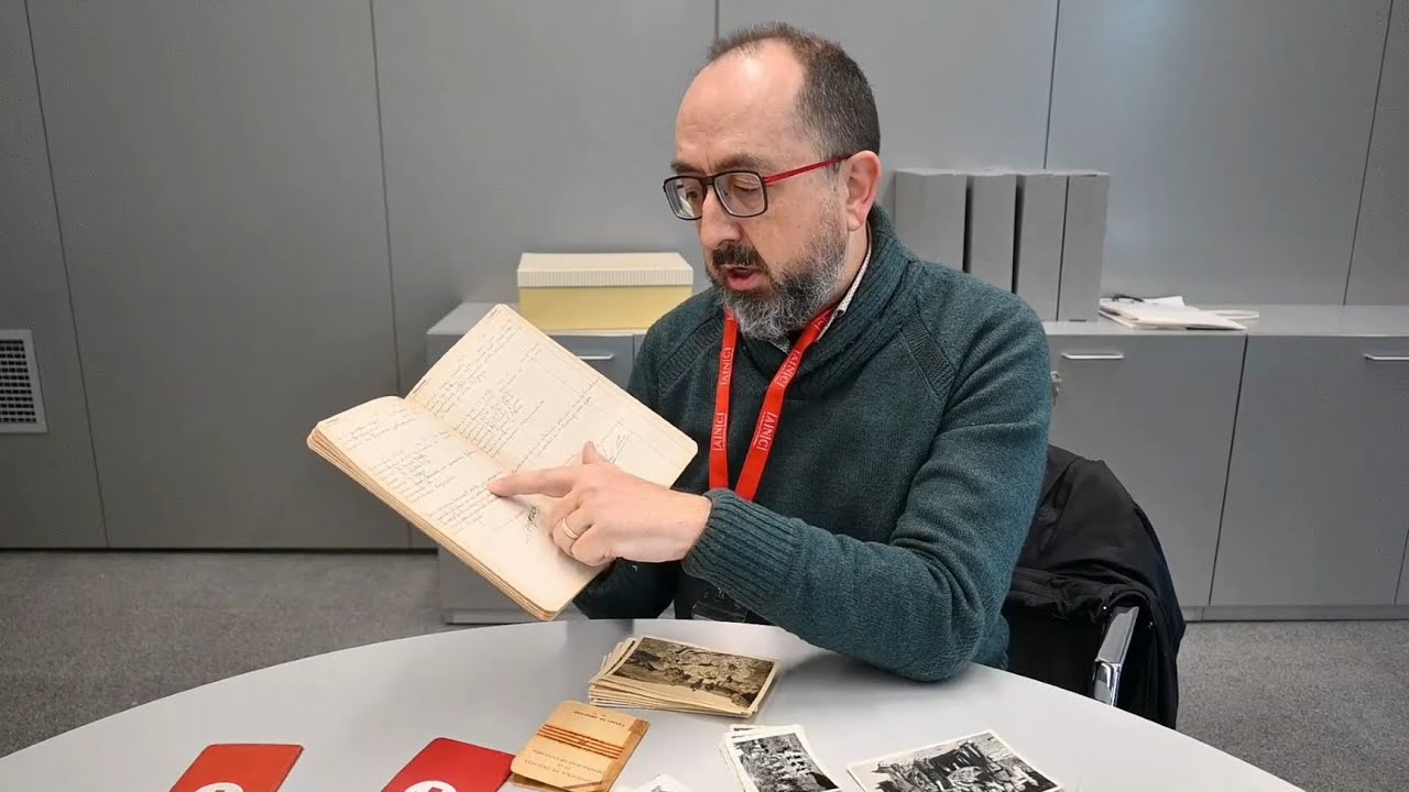 Jordi Ros i Mas ingressa la documentació de Guerra dels seus avis