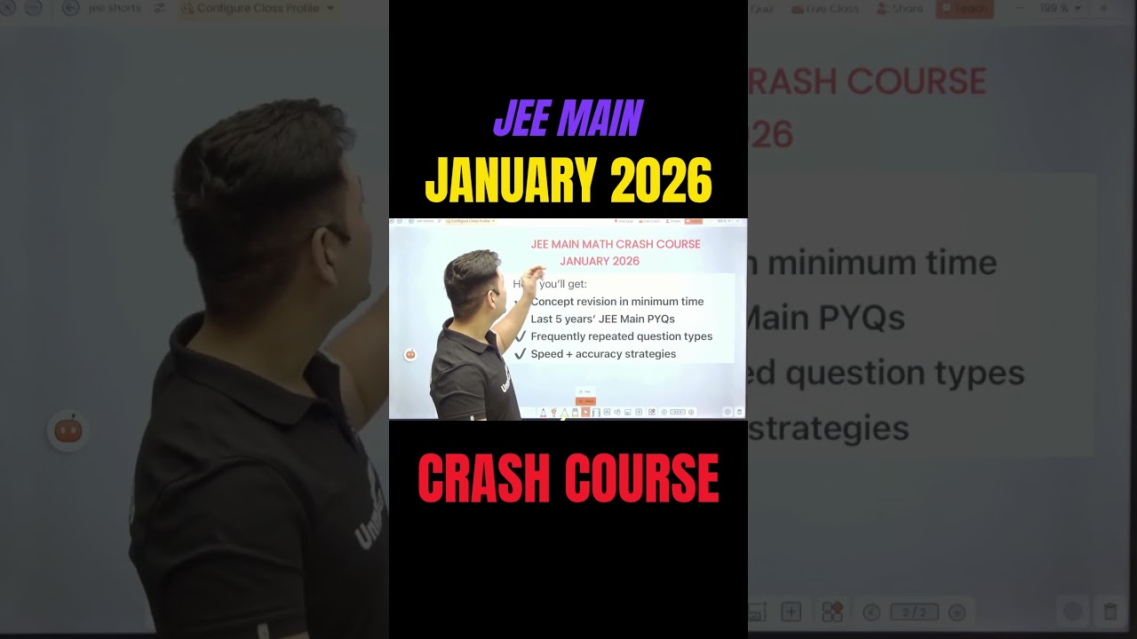 Jee main| 15 days high intensity crash course|