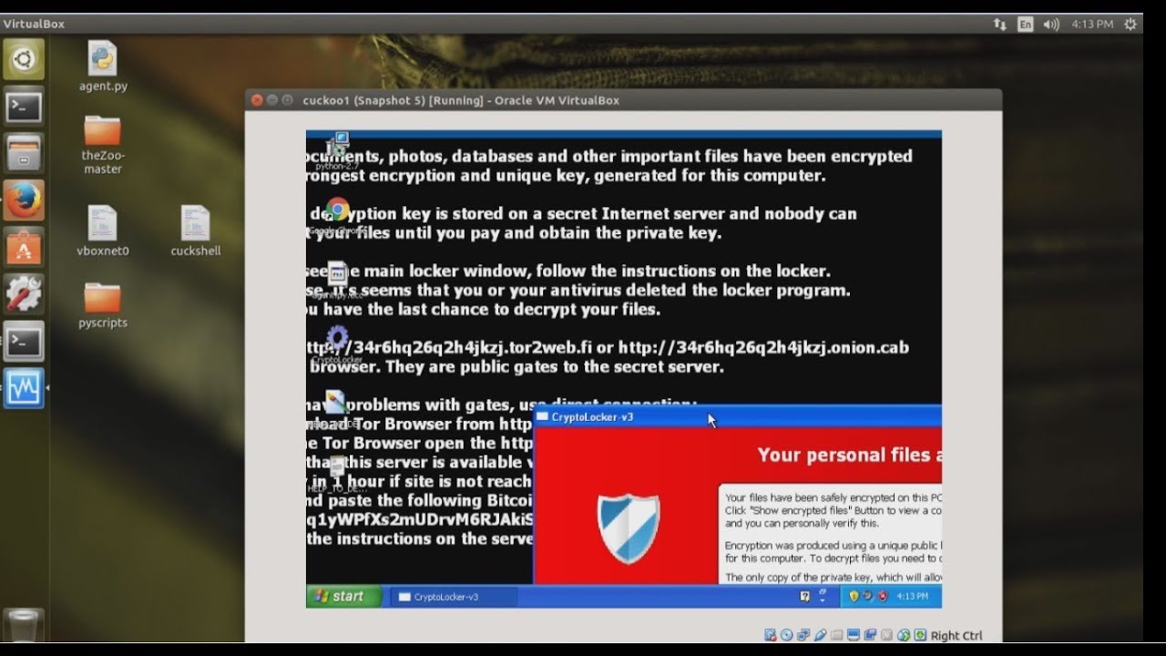 Cuckoo Malware Analysis: Running TeslaCrypt on Windows VM