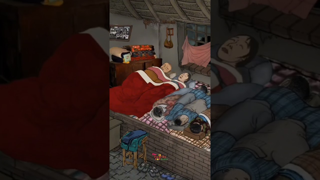 Winter Night ☃️ So Cold 🥶 #winter #animation #anime #cartoon #viral #family #shorts